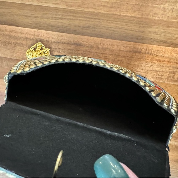 Artisan Nepal Metal Studded Mosaic Shoulder Bag - Picture 7 of 8